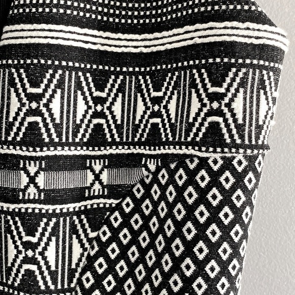 🇨🇦 Ruelle Patchwork Dress Sleeveless Black And White Made In Canada - Picture 10 of 17